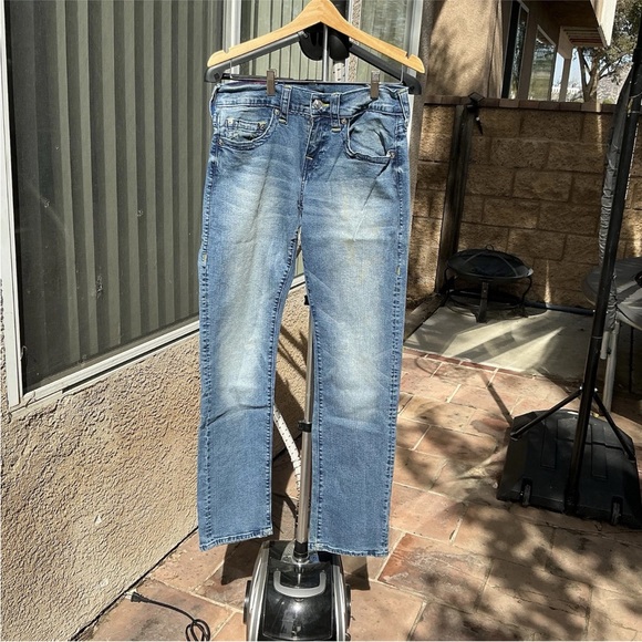 True Religion Blue Straight Leg Jeans Classic Denim